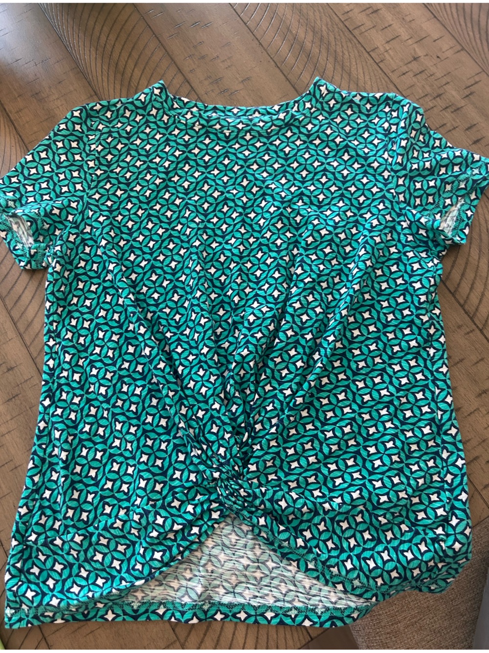 Geometric Teal Print Women's Skirt